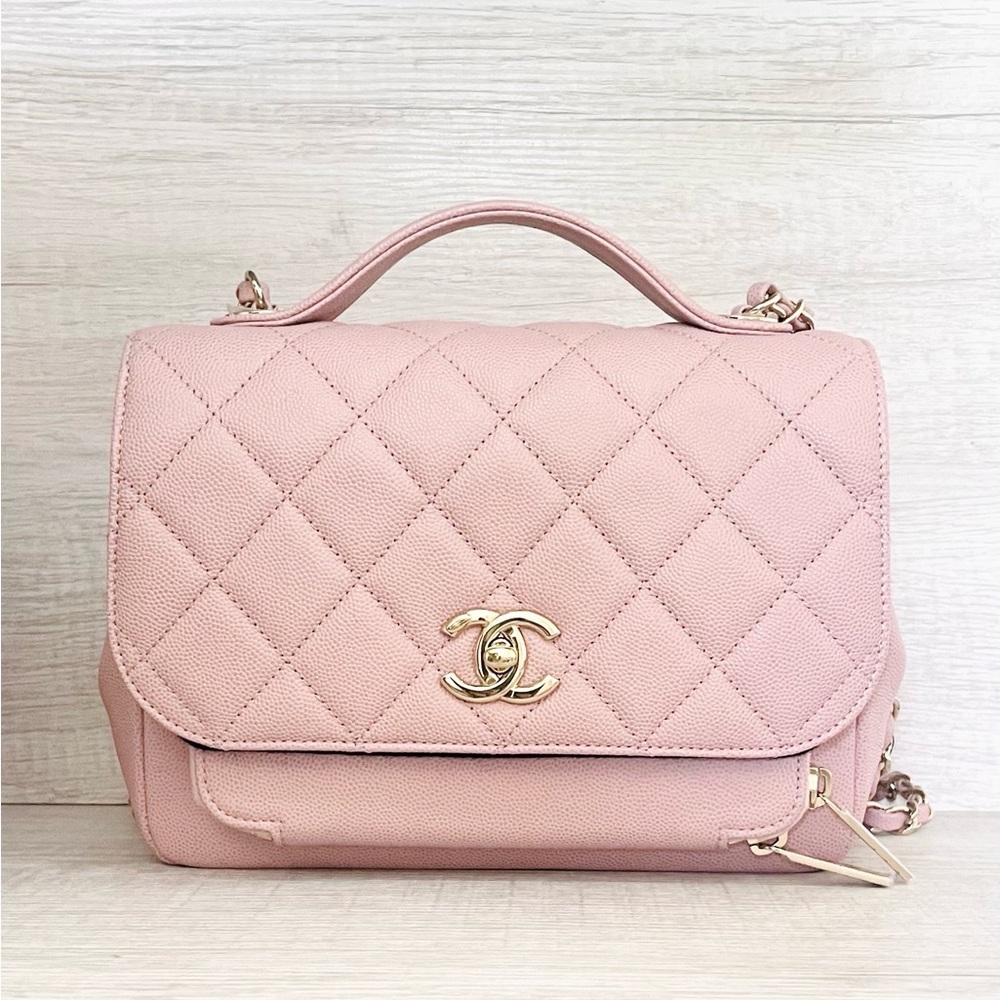 ♥️SOLD♥️ Authentic Chanel Business Affinity Flap Bag in Pink Caviar Leather